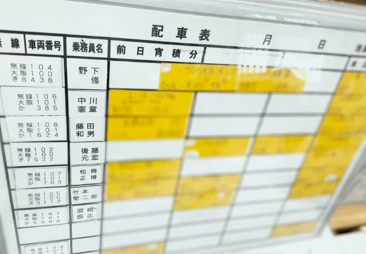 配車表